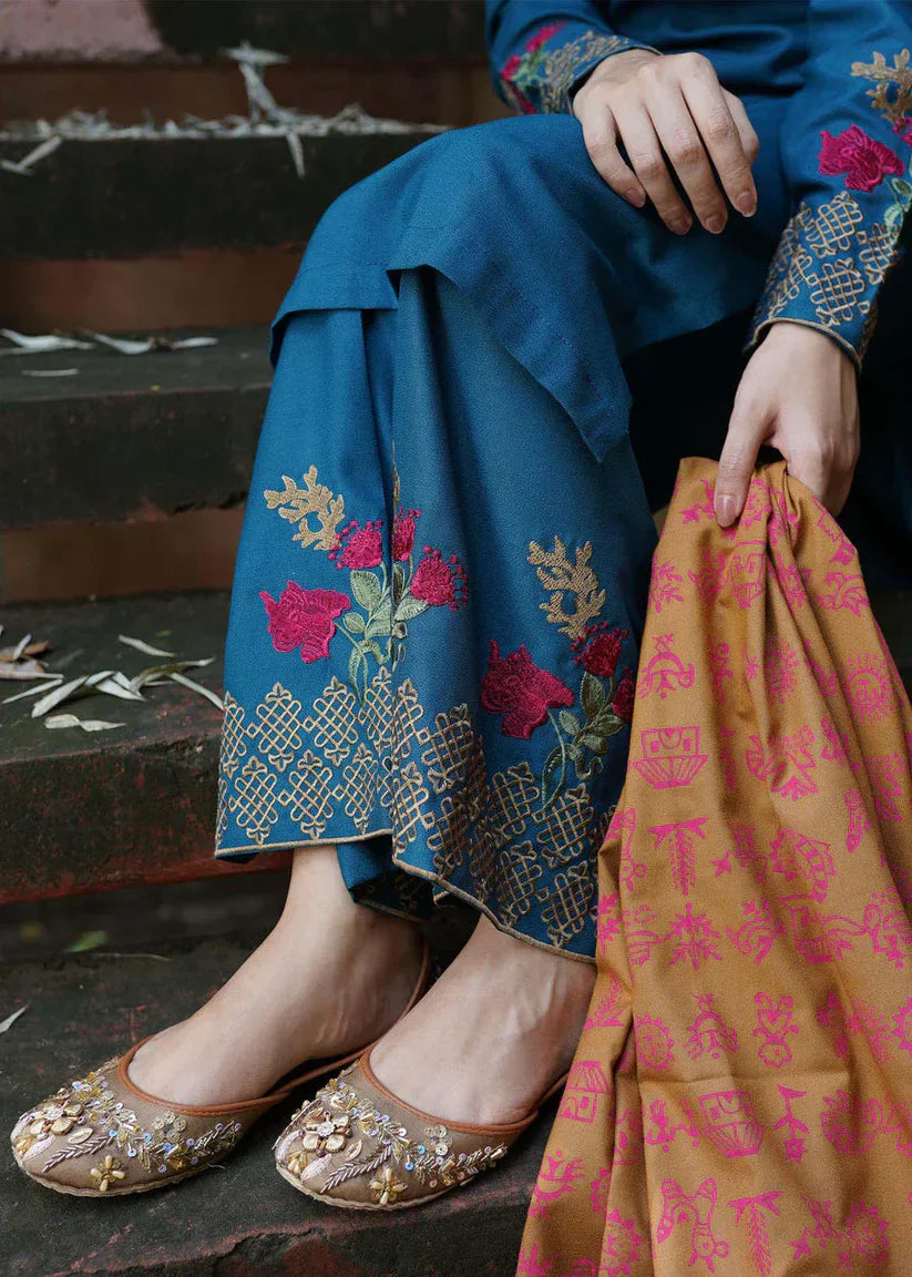 Maria.B Embroidered lawn Three Piece D-22