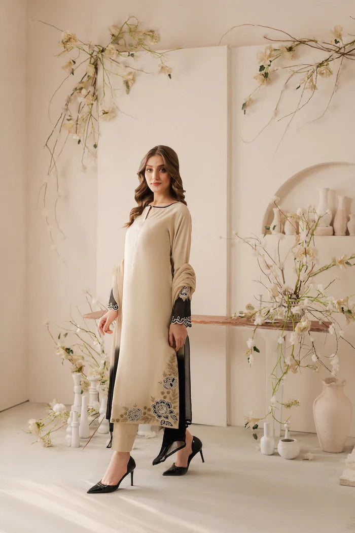 IZEL Embroidered lawn Three Piece IZ-09