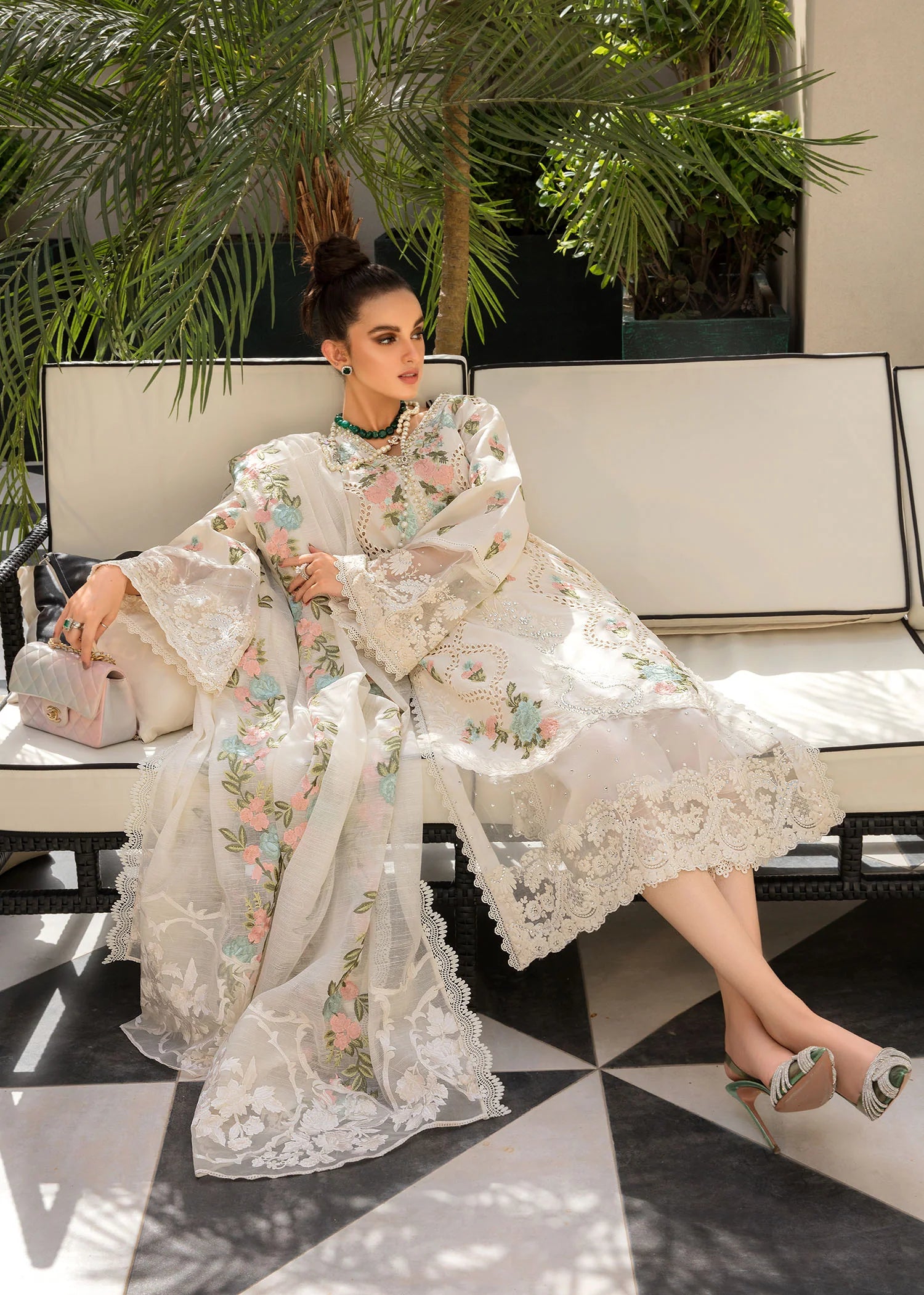 MONSOON BLOOMS DHANAK Three Piece WInter Collection