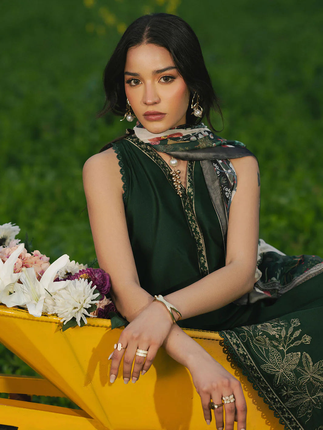 IZEL  Embroidered lawn Three Piece IZ-07