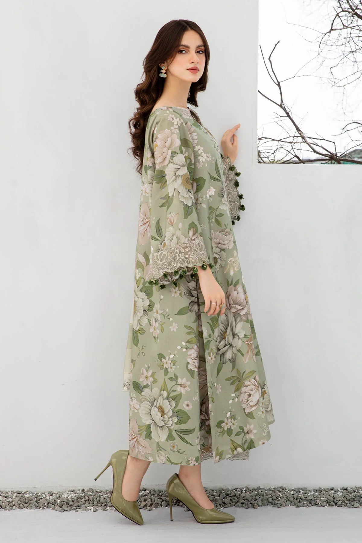 Baroque D-792 Printed three  piece