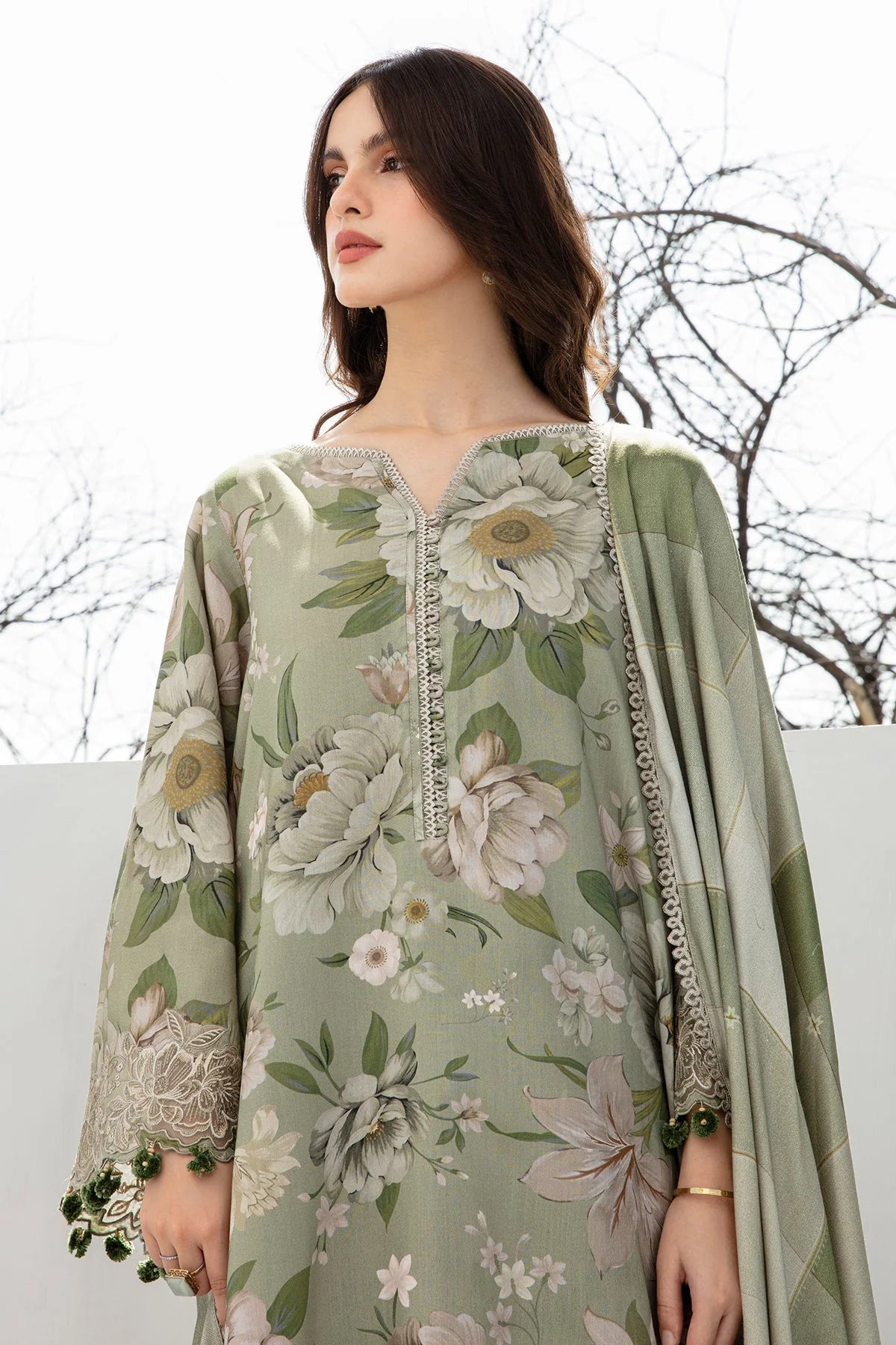 Baroque D-792 Printed three  piece