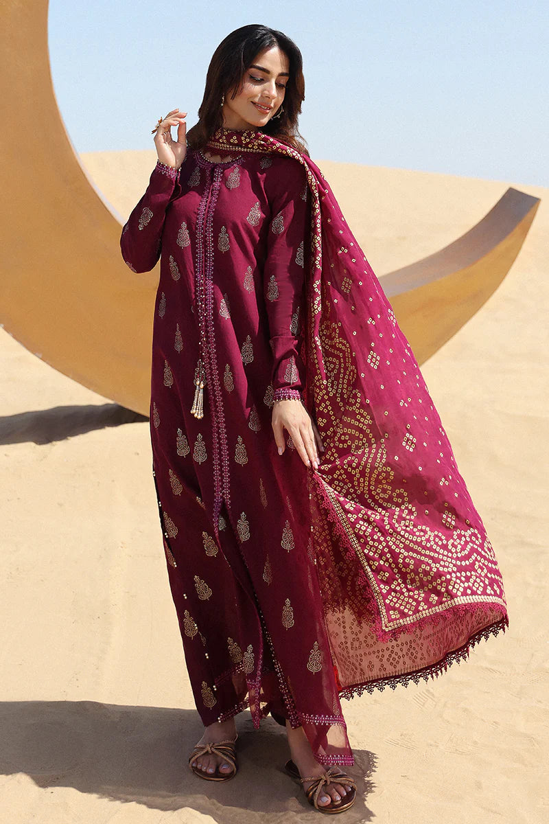 Cross stitch Embroidered lawn Three Piece CS-14