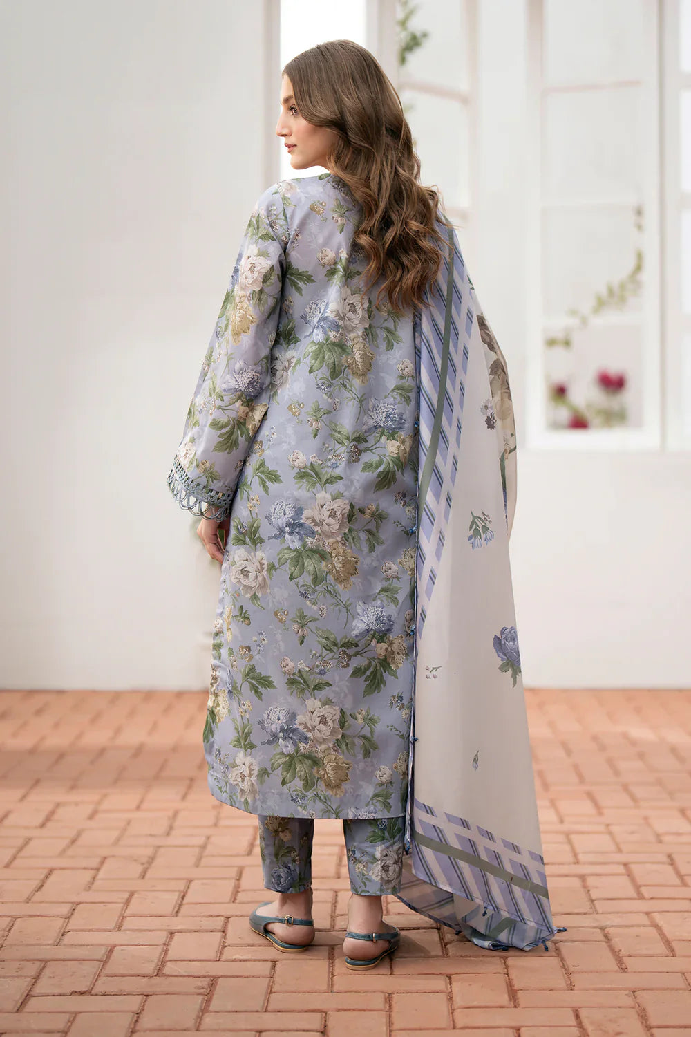 Baroque D-802 Printed three  piece