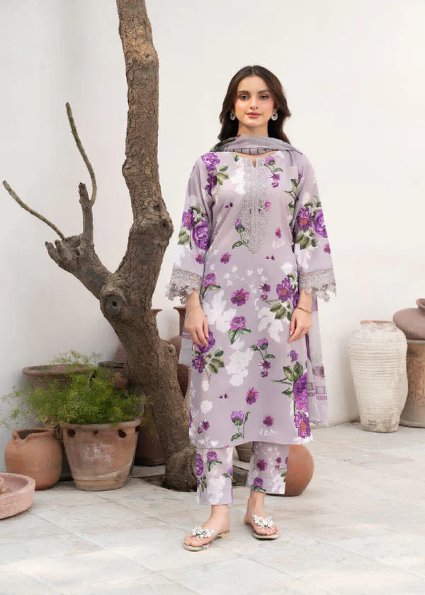 Baroque D-803 Printed three  piece