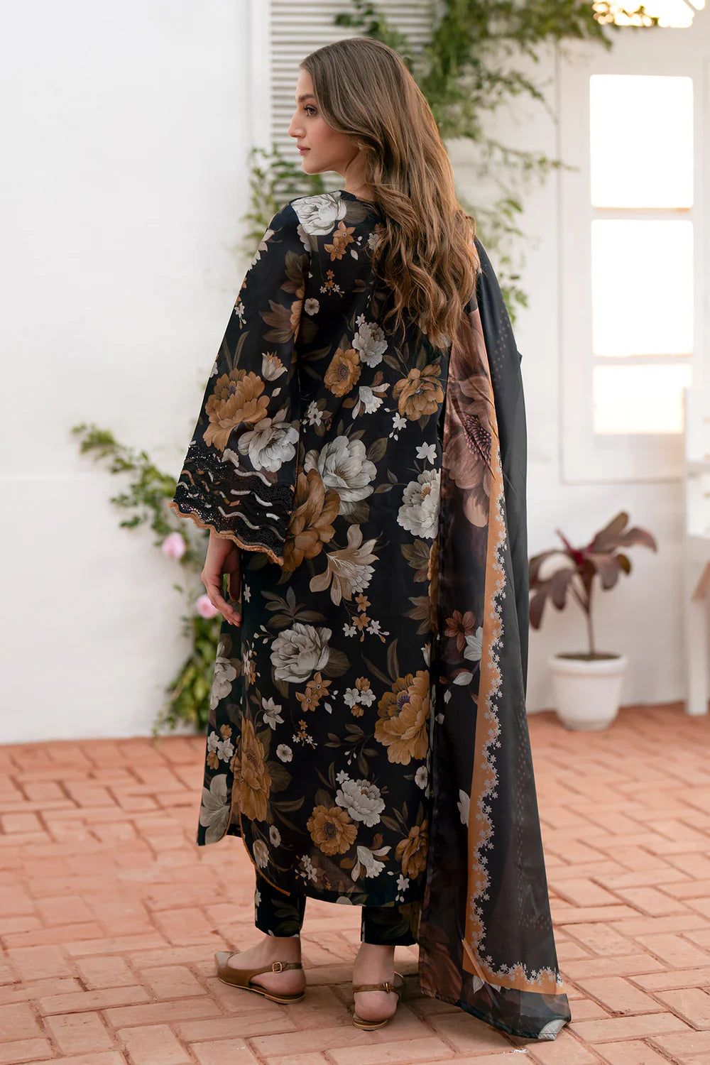 Baroque D-100 Printed three  piece suit