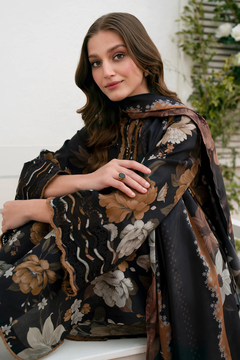 Baroque D-100 Printed three  piece suit