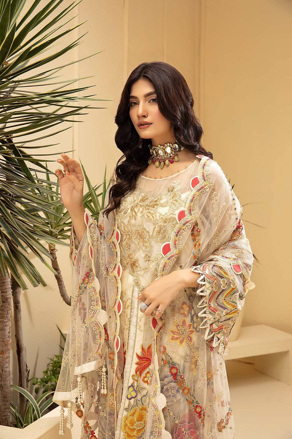 Maria B MB-106 Embroidered Lawn Three Piece Summer Collection