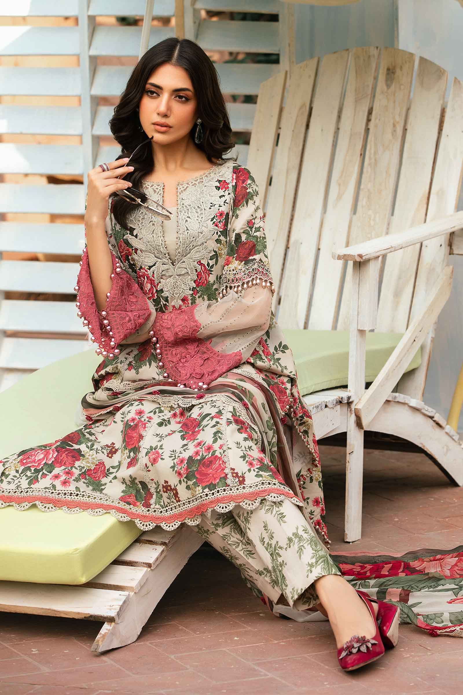 Maria-B D-13 Printed three  piece