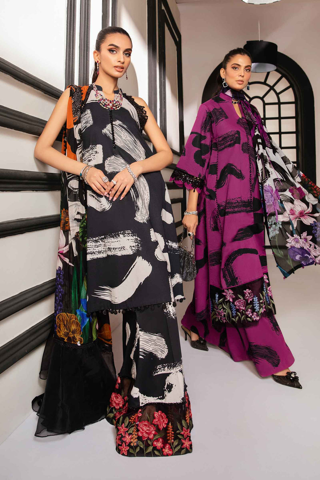 Maria-B D-10 Printed three  piece