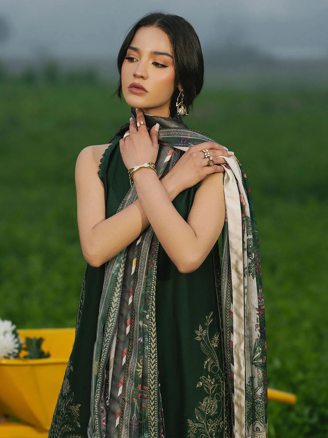 IZEL  Embroidered lawn Three Piece IZ-07