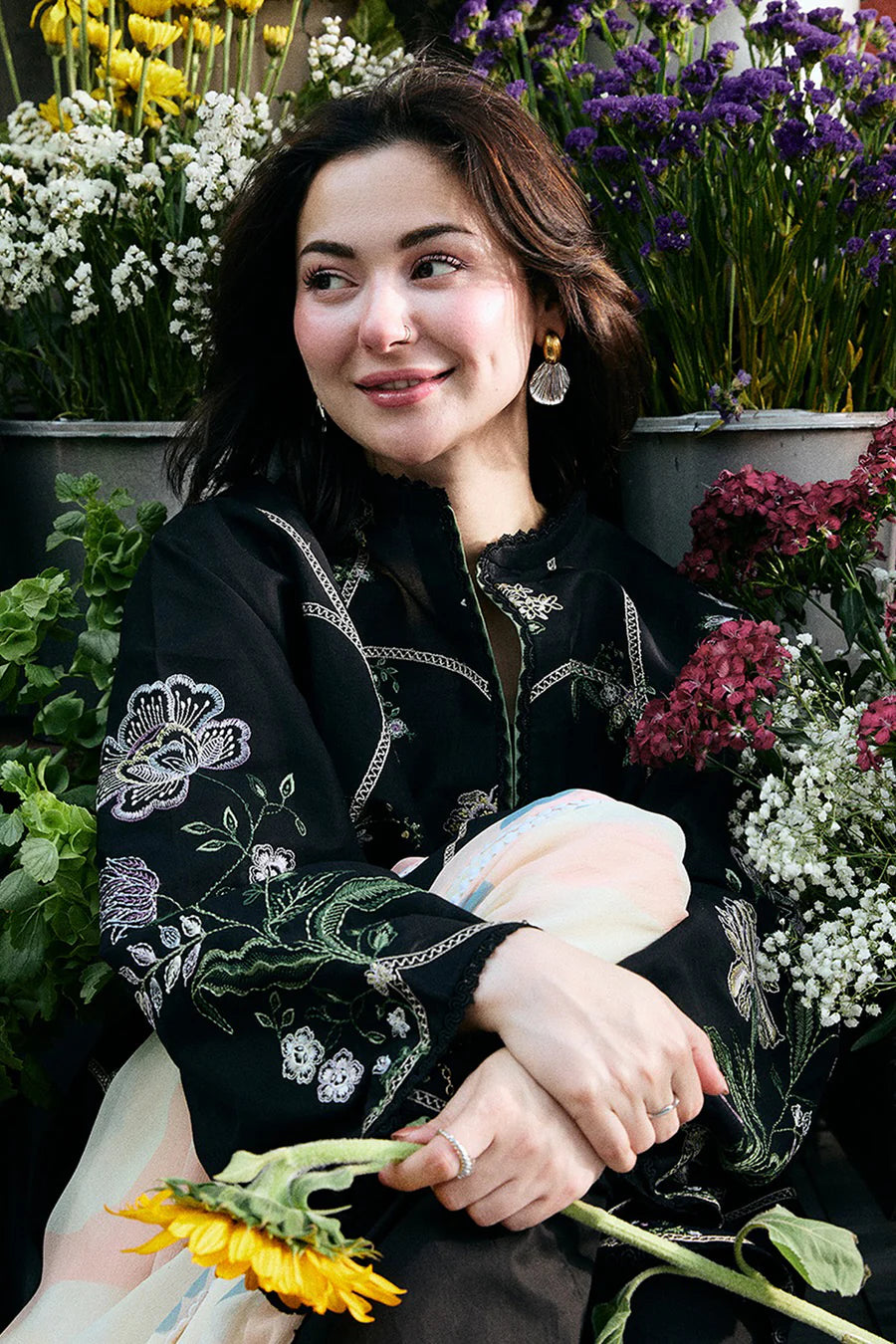 Zarashahjhan Embroidered lawn Three Piece COCO-54