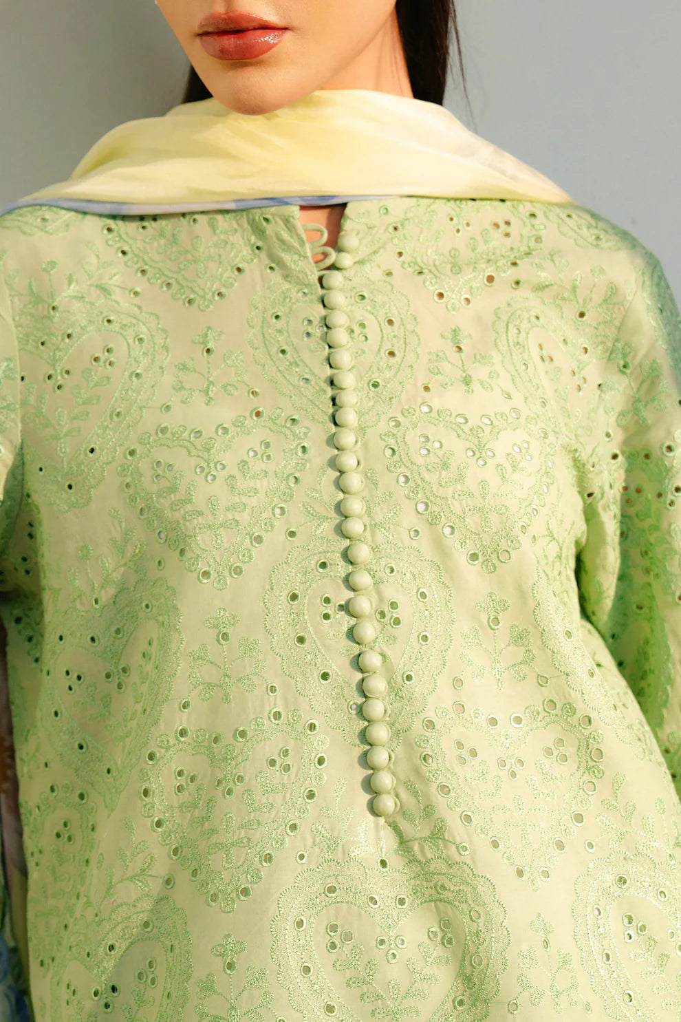 Chikenkari Embroidered lawn Three Piece COCO-51