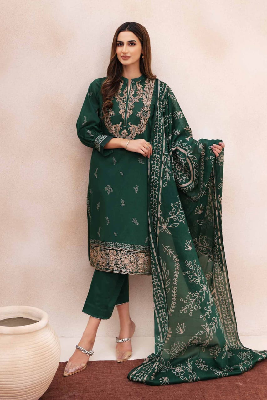 Sapphire Embroidered Dhanak Three Piece SPL-758