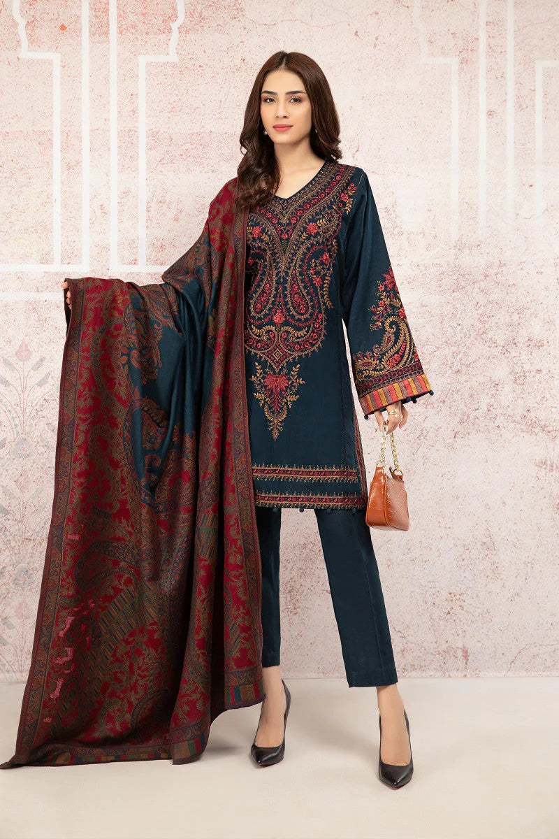 Maria B Embroidered  lawn Three Piece MB-07