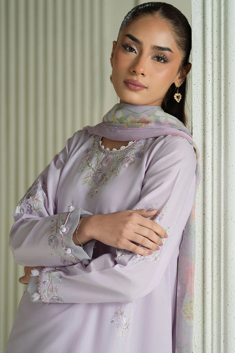 Cross stitch Embroidered lawn Three Piece CS-12