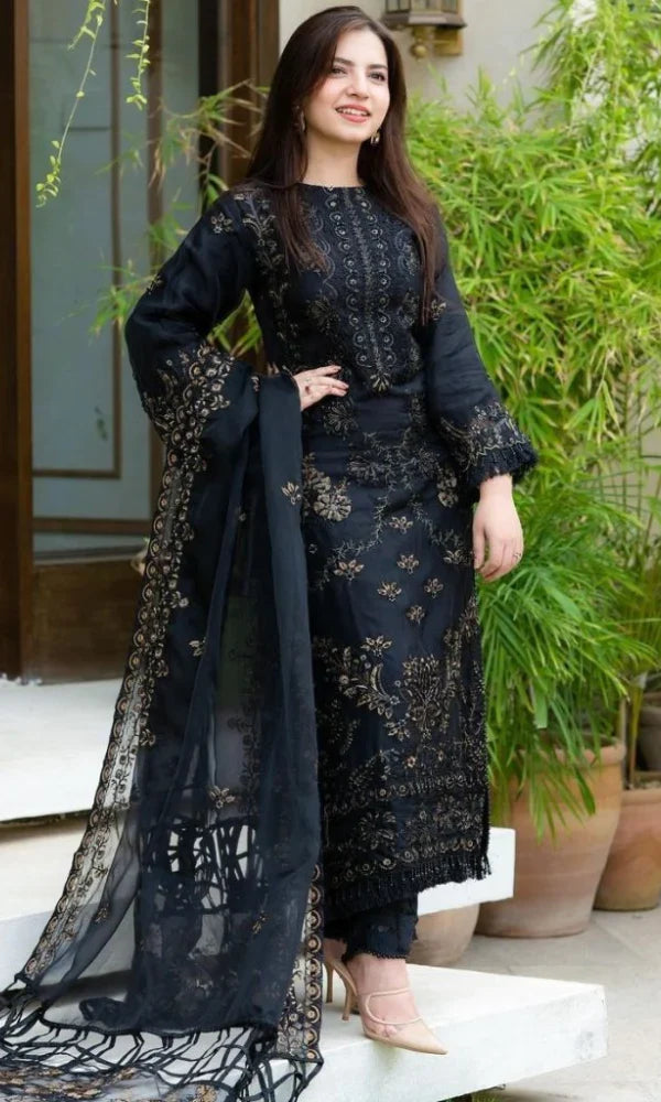FCC-18405 lawn Embroidered three piece