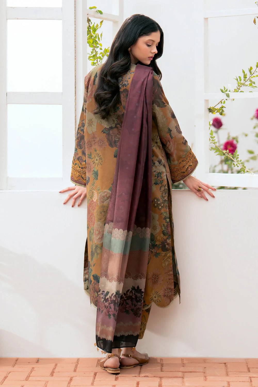 Baroque D-788 Printed three  piece